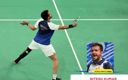 पैरालंपिक बैडमिंटन में गोल्ड जीतने वाले  बने पहले खिलाड़ी  नितेश कुमार