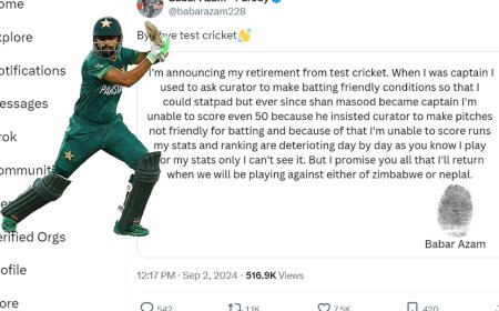 बाबर आजम केे क्रिकेट से सन्यास की खबर फेक