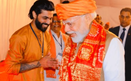 भाजपा का दामन थाम अब राजनीति की पिच पर बैटिंग करेंगे भारतीय टीम के स्‍टार ऑलराउंडर रवींद्र जड़ेजा