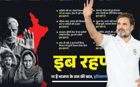 हरियाणा में कांग्रेस की हवा को राहुल गांधी ने बदल दिया आंधी में! मानना पड़ेगा अब राहुल गांधी नेता हो गए हैं।