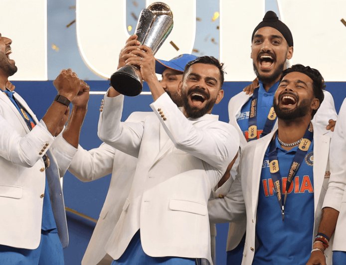 विराट ने कहा, ''मैं बहुत भाग्यशाली हूं. आईसीसी के चार टूर्नामेंट्स को जीतना वाकई ईश्वर का वरदान है.''