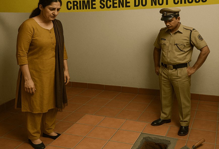 पत्नी ने पति की दृश्यम स्टाइल में की हत्या! पति के शव को गाड़कर ऊपर से बिछा दी टाइल्‍स