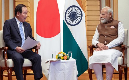 प्रधानमंत्री नरेंद्र मोदी ने अमेरिका के साथ जारी टैरिफ विवाद के बीच कहा कि जापान और चीन वैश्विक आर्थिक व्यवस्था में स्थिरता लाने के लिए महत्वपूर्ण!