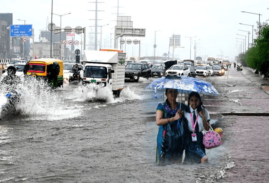 राजधानी दिल्ली और आसपास के इलाकों में बारिश ने जन-जीवन किया अस्त-व्यस्त! भारी बारिश का अलर्ट जारी