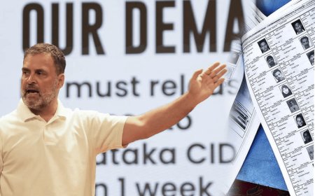 कर्नाटक में वोट चोरी के राहुल गांधी के आरोपों में सच्चाई 7 हजार के करीब वोटर्स के नामो को साइबर कैफे में से सिर्फ 4 लाख 80 हजार रूपए लेकर किया गया डिलीट