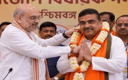 “नंदीग्राम में ममता को हराने वाला चेहरा अब संभालेगा बंगाल की कमान — शुभेंदु अधिकारी कल सुबह 11 बजे लेंगे CM पद की शपथ”
