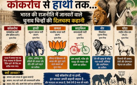 कॉकरोच से हाथी तक… भारत की राजनीति में जानवरों वाले चुनाव चिन्हों की दिलचस्प कहानी