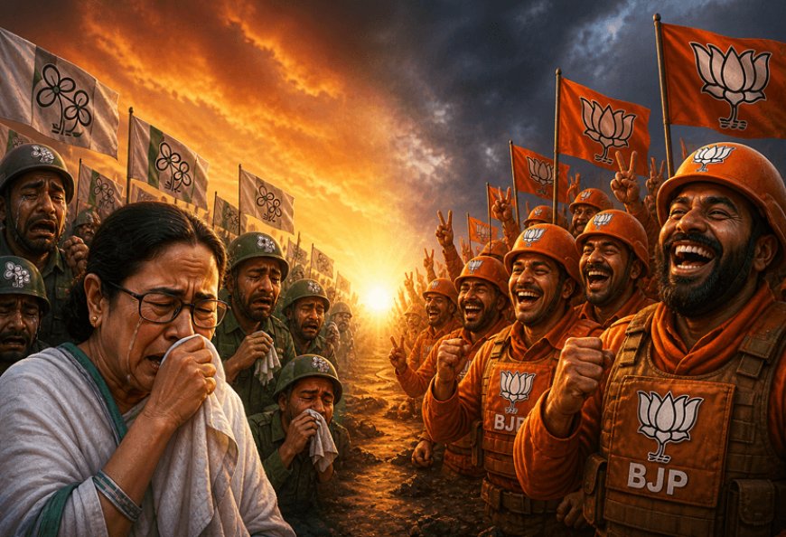“महिला सुरक्षा के गुस्से से लेकर हिंदू वोटों के ध्रुवीकरण तक — बंगाल में फूटा जनाक्रोश, BJP ने 15 साल का किला तोड़कर रचा इतिहास!”