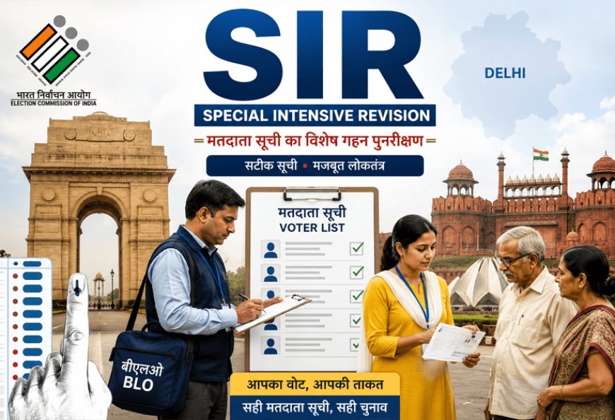 देशभर में मतदाता सूची का महा सत्यापन शुरू, 36.73 करोड़ वोटरों तक पहुंचेगा  चुनाव आयोग 13 राज्यों और 3 केंद्र शासित प्रदेशों में SIR का तीसरा चरण शुरू, 3.94 लाख BLO करेंगे घर-घर वेरिफिकेशन
