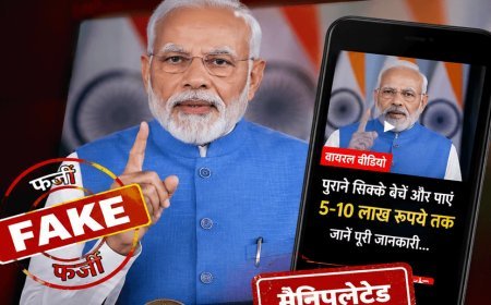 फैक्ट चेक: पुराने सिक्कों के बदले 5-10 लाख रुपये देने का दावा फर्जी, पीएम मोदी का वायरल वीडियो निकला मैनिपुलेटेड