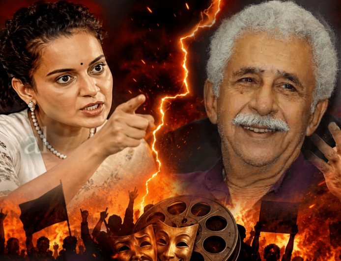 कंगना का नसीरुद्दीन शाह पर करारा वार: ‘कुत्ता कहलाना मंजूर, लोमड़ी बनना नहीं’—बॉलीवुड की चुप्पी पर छिड़ी जुबानी जंग