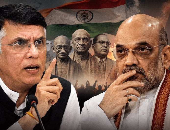 वंदे मातरम विवाद पर पवन खेड़ा का अमित शाह पर तीखा हमला, बोले- क्या शाह गांधी, पटेल और अंबेडकर से भी बड़े हो गए?
