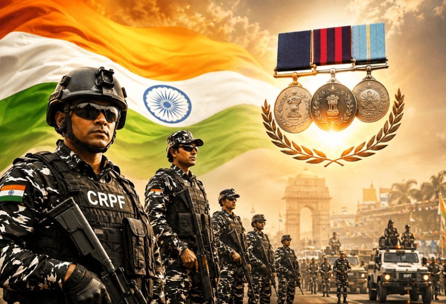CRPF का शौर्य सलाम! भारत  के 80वें स्वतंत्रता दिवस पर सबसे ज्यादा वीरता पदक किए अपने नाम 