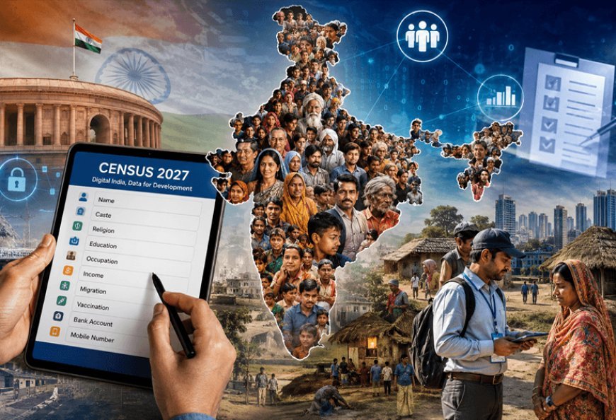 जनगणना 2027 में पहली बार जाति की गिनती, 40 सवालों से जुटेगा देश का पूरा सामाजिक-आर्थिक डेटा! कोविड वैक्सीनेशन से लेकर बैंक खाते और मोबाइल तक सवाल