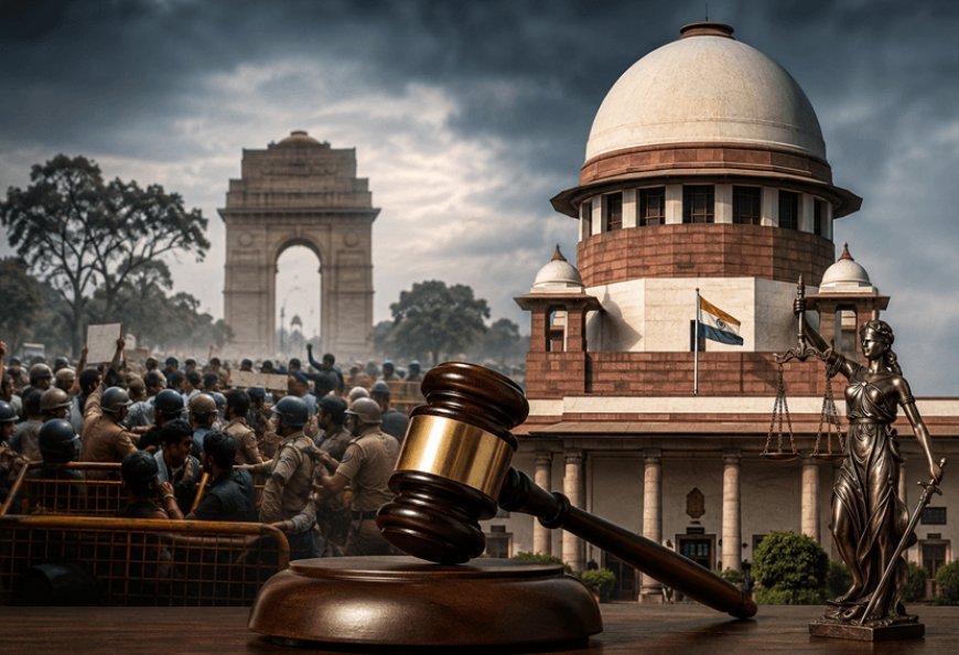 जंतर-मंतर प्रदर्शन पर सुप्रीम कोर्ट सख्त, 5 सदस्यीय कमेटी करेगी पुलिस कार्रवाई की जांच