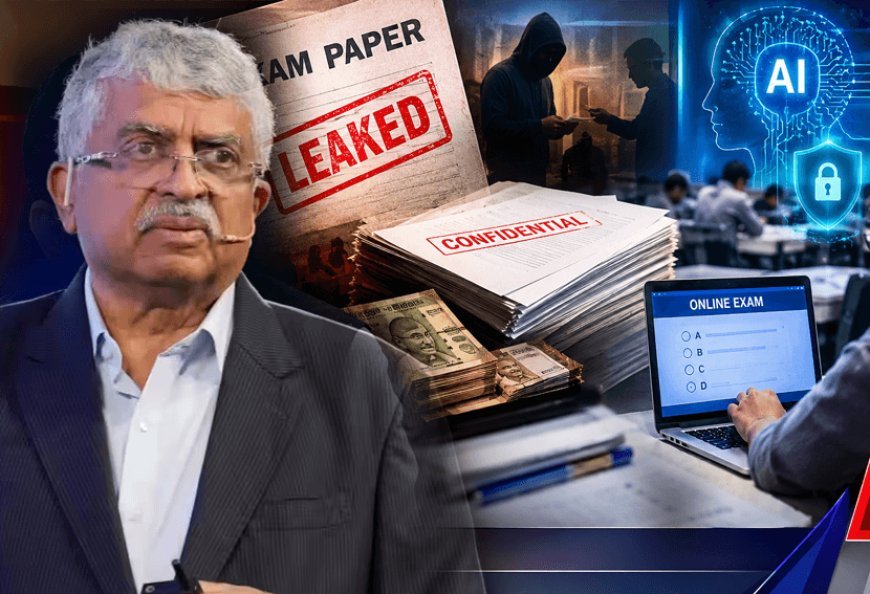 पेपर लीक पर नीलेकणी का बड़ा दांव: ‘जब पेपर बनता है, तो बिकने के लिए तैयार हो जाता है’, क्या AI और डिजिटल परीक्षा व्यवस्था रोक पाएगी धांधली?